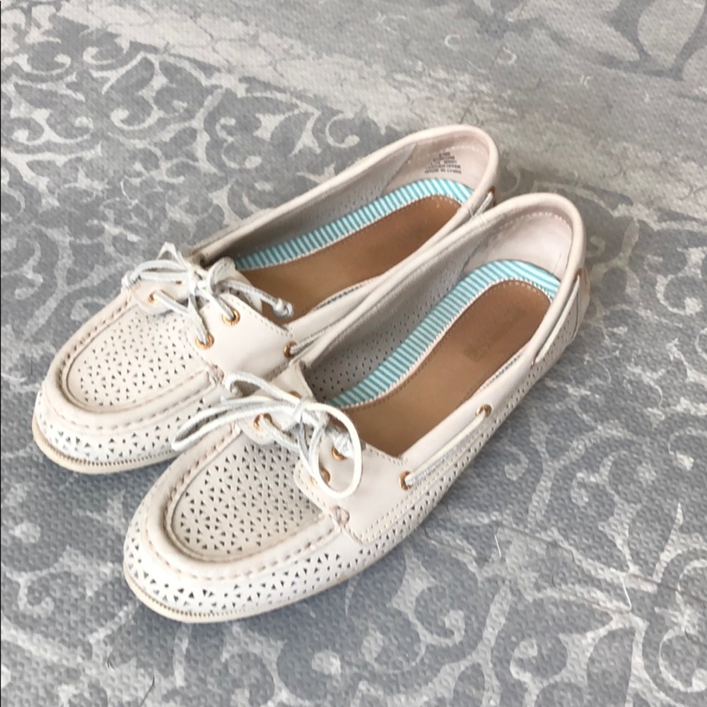 White Sperry Top-Siders